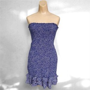 American Eagle Floral Smocked Tube Dress